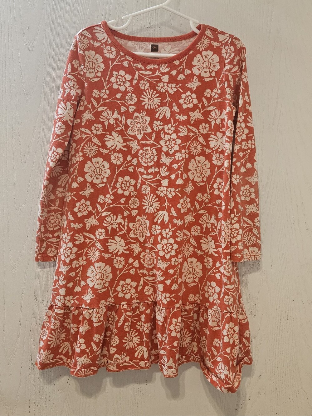 Tea Collection Kids Floral Ruffle Hem  Dress